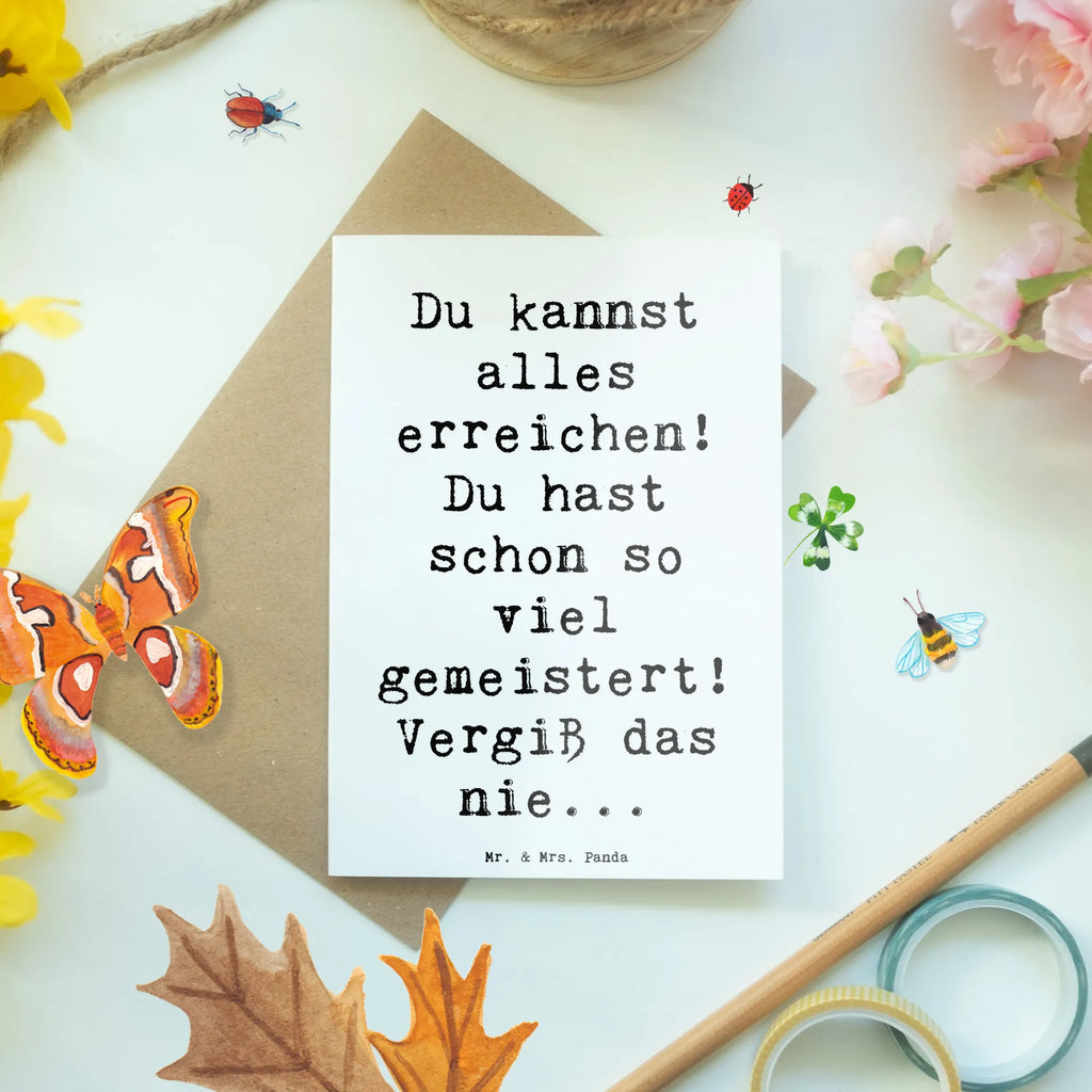 Grußkarte Spruch Selbstvertrauen stärken Grußkarte, Klappkarte, Einladungskarte, Glückwunschkarte, Hochzeitskarte, Geburtstagskarte, Karte, Ansichtskarten