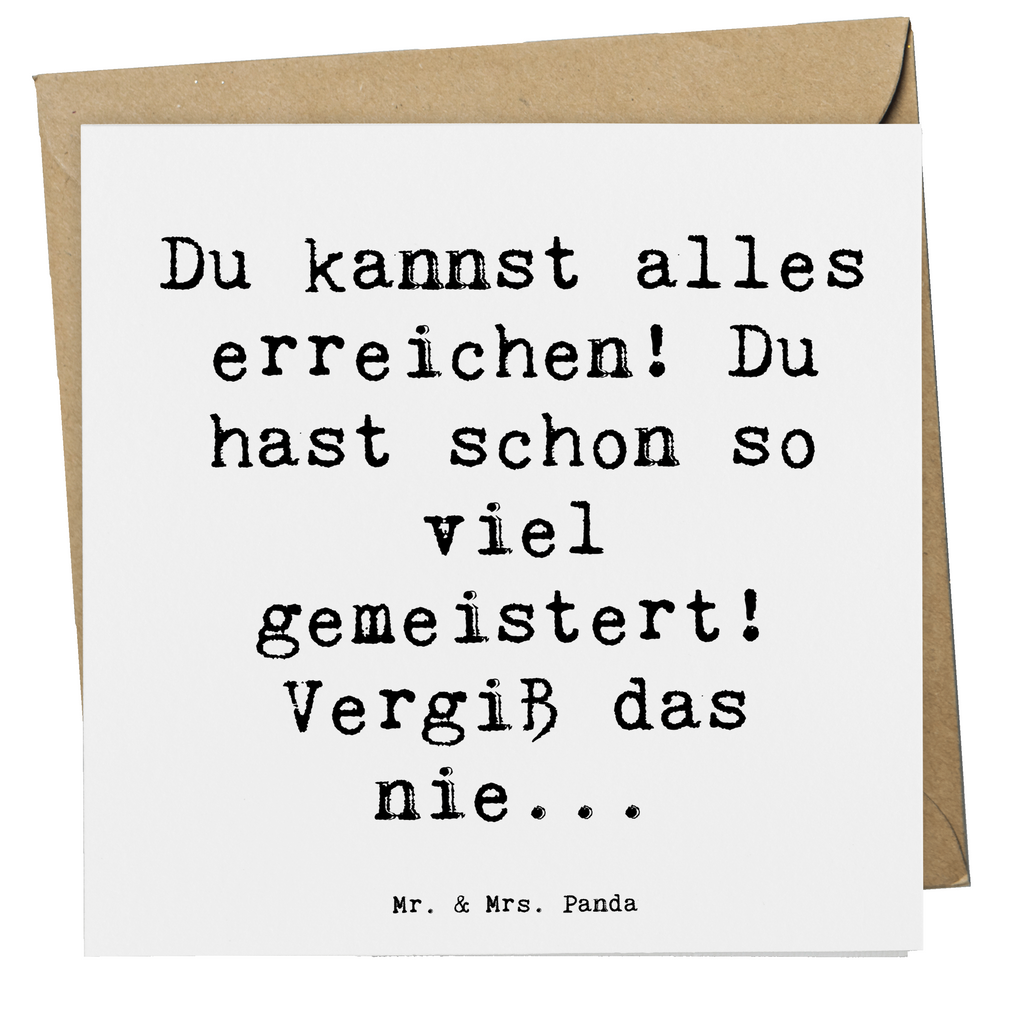 Deluxe Karte Spruch Selbstvertrauen stärken Karte, Grußkarte, Klappkarte, Einladungskarte, Glückwunschkarte, Hochzeitskarte, Geburtstagskarte, Hochwertige Grußkarte, Hochwertige Klappkarte