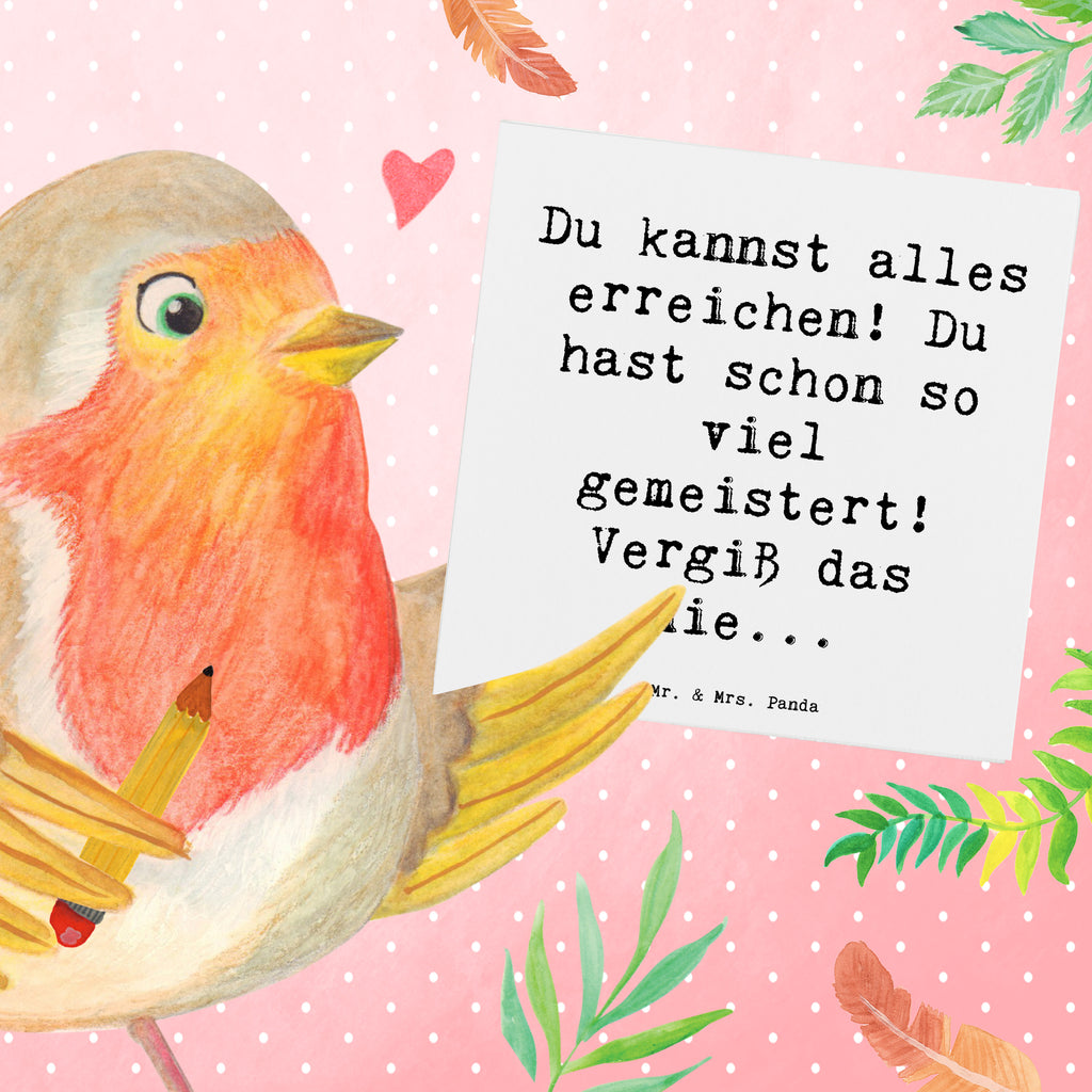 Deluxe Karte Spruch Selbstvertrauen stärken Karte, Grußkarte, Klappkarte, Einladungskarte, Glückwunschkarte, Hochzeitskarte, Geburtstagskarte, Hochwertige Grußkarte, Hochwertige Klappkarte