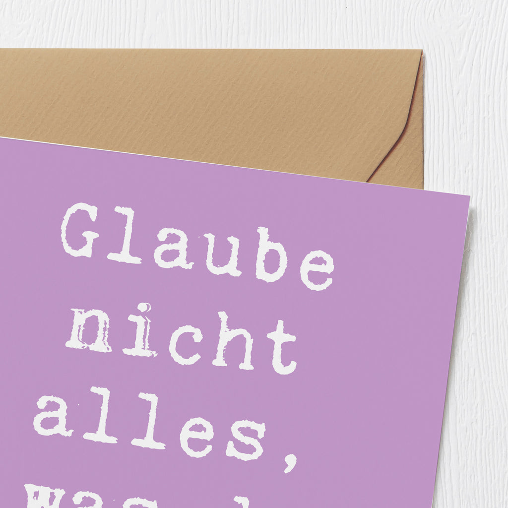 Deluxe Karte Spruch Selbstvertrauen und Klarheit Karte, Grußkarte, Klappkarte, Einladungskarte, Glückwunschkarte, Hochzeitskarte, Geburtstagskarte, Hochwertige Grußkarte, Hochwertige Klappkarte