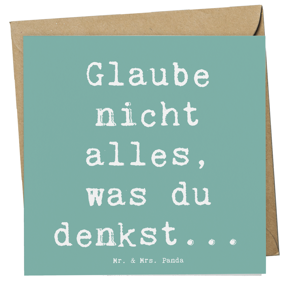 Deluxe Karte Spruch Selbstvertrauen und Klarheit Karte, Grußkarte, Klappkarte, Einladungskarte, Glückwunschkarte, Hochzeitskarte, Geburtstagskarte, Hochwertige Grußkarte, Hochwertige Klappkarte