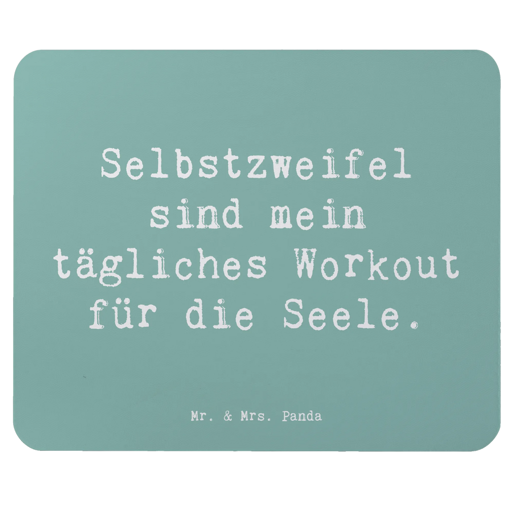 Mauspad Spruch Selbstzweifel Workout Mousepad, Computer zubehör, Büroausstattung, PC Zubehör, Arbeitszimmer, Mauspad, Einzigartiges Mauspad, Designer Mauspad, Mausunterlage, Mauspad Büro