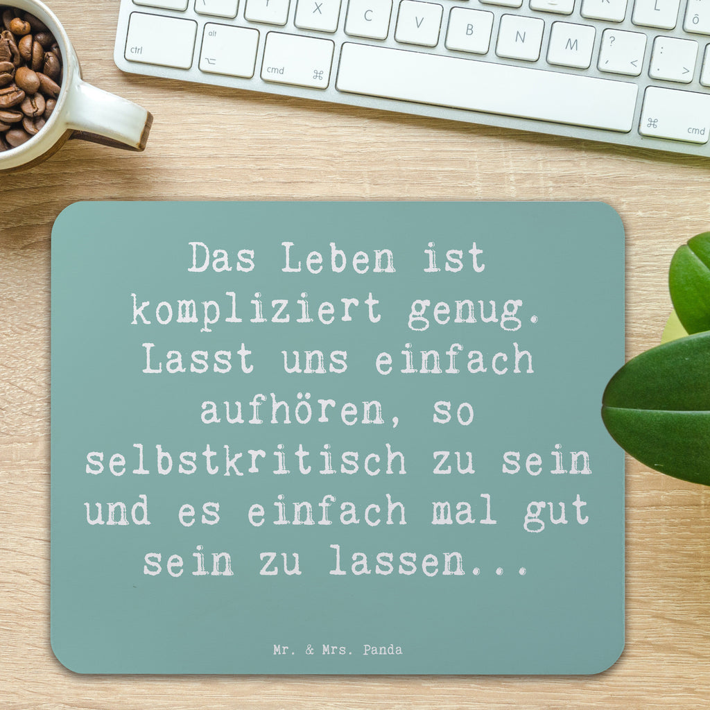 Mauspad Spruch Selbstzweifel Abschalten Mousepad, Computer zubehör, Büroausstattung, PC Zubehör, Arbeitszimmer, Mauspad, Einzigartiges Mauspad, Designer Mauspad, Mausunterlage, Mauspad Büro