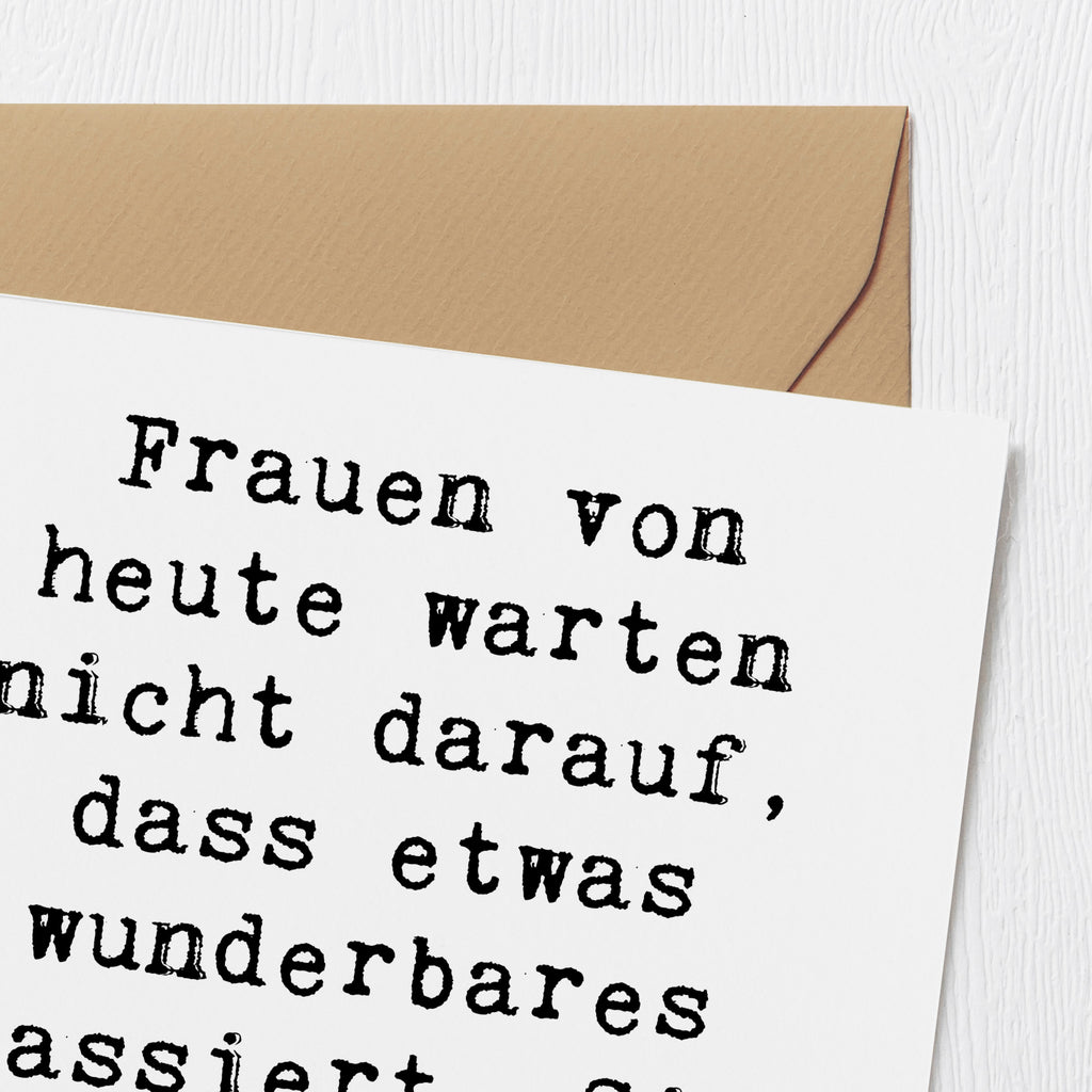 Deluxe Karte Spruch Hoffnung schaffen Karte, Grußkarte, Klappkarte, Einladungskarte, Glückwunschkarte, Hochzeitskarte, Geburtstagskarte, Hochwertige Grußkarte, Hochwertige Klappkarte