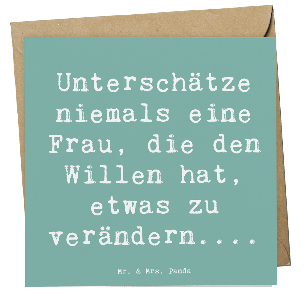 Deluxe Karte Spruch Hoffnung Veränderung Karte, Grußkarte, Klappkarte, Einladungskarte, Glückwunschkarte, Hochzeitskarte, Geburtstagskarte, Hochwertige Grußkarte, Hochwertige Klappkarte