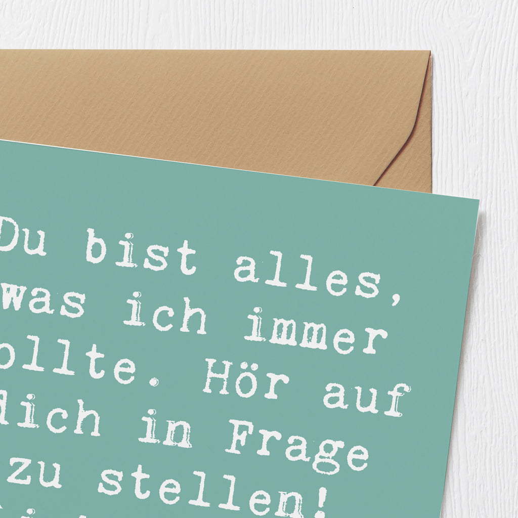 Deluxe Karte Spruch Hoffnung und Selbstliebe Karte, Grußkarte, Klappkarte, Einladungskarte, Glückwunschkarte, Hochzeitskarte, Geburtstagskarte, Hochwertige Grußkarte, Hochwertige Klappkarte