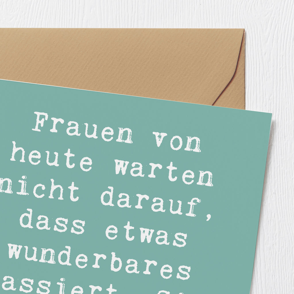 Deluxe Karte Spruch Hoffnung schaffen Karte, Grußkarte, Klappkarte, Einladungskarte, Glückwunschkarte, Hochzeitskarte, Geburtstagskarte, Hochwertige Grußkarte, Hochwertige Klappkarte