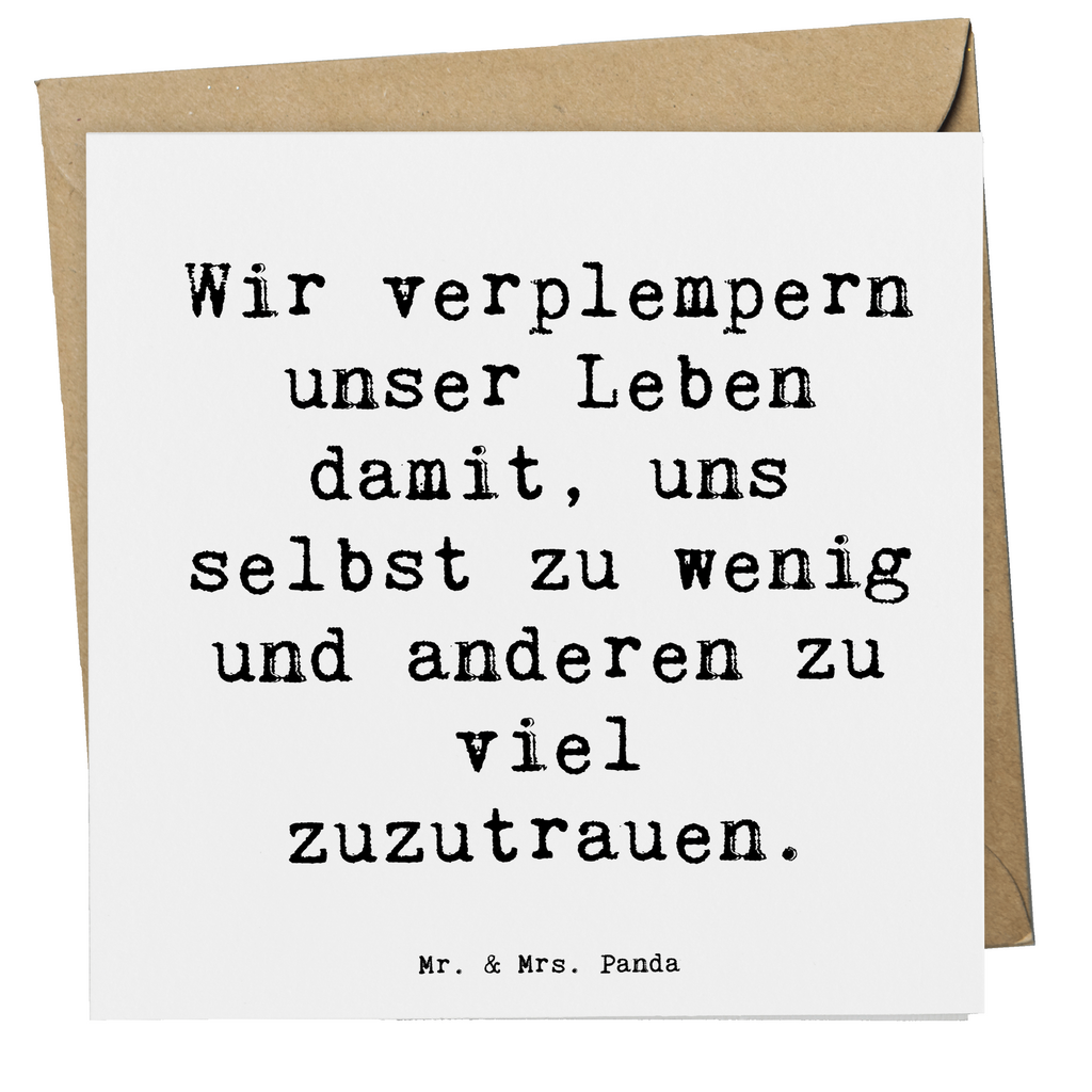 Deluxe Karte Spruch Leichtigkeit und Vertrauen Karte, Grußkarte, Klappkarte, Einladungskarte, Glückwunschkarte, Hochzeitskarte, Geburtstagskarte, Hochwertige Grußkarte, Hochwertige Klappkarte