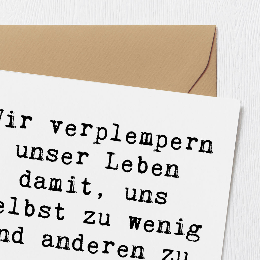 Deluxe Karte Spruch Leichtigkeit und Vertrauen Karte, Grußkarte, Klappkarte, Einladungskarte, Glückwunschkarte, Hochzeitskarte, Geburtstagskarte, Hochwertige Grußkarte, Hochwertige Klappkarte