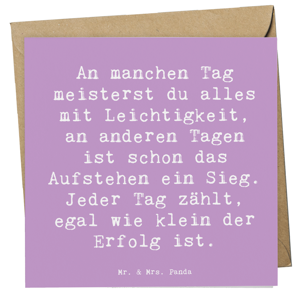 Deluxe Karte Spruch Leichtigkeit im Alltag Karte, Grußkarte, Klappkarte, Einladungskarte, Glückwunschkarte, Hochzeitskarte, Geburtstagskarte, Hochwertige Grußkarte, Hochwertige Klappkarte