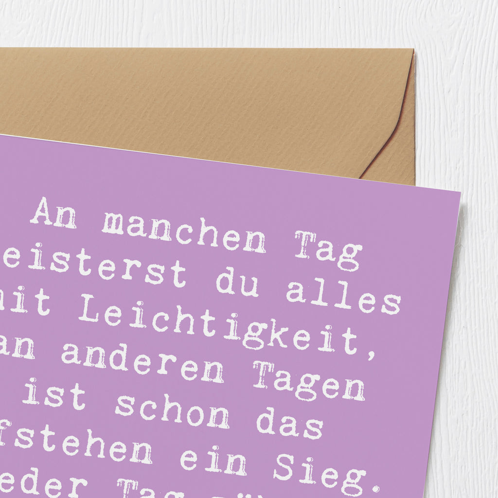 Deluxe Karte Spruch Leichtigkeit im Alltag Karte, Grußkarte, Klappkarte, Einladungskarte, Glückwunschkarte, Hochzeitskarte, Geburtstagskarte, Hochwertige Grußkarte, Hochwertige Klappkarte