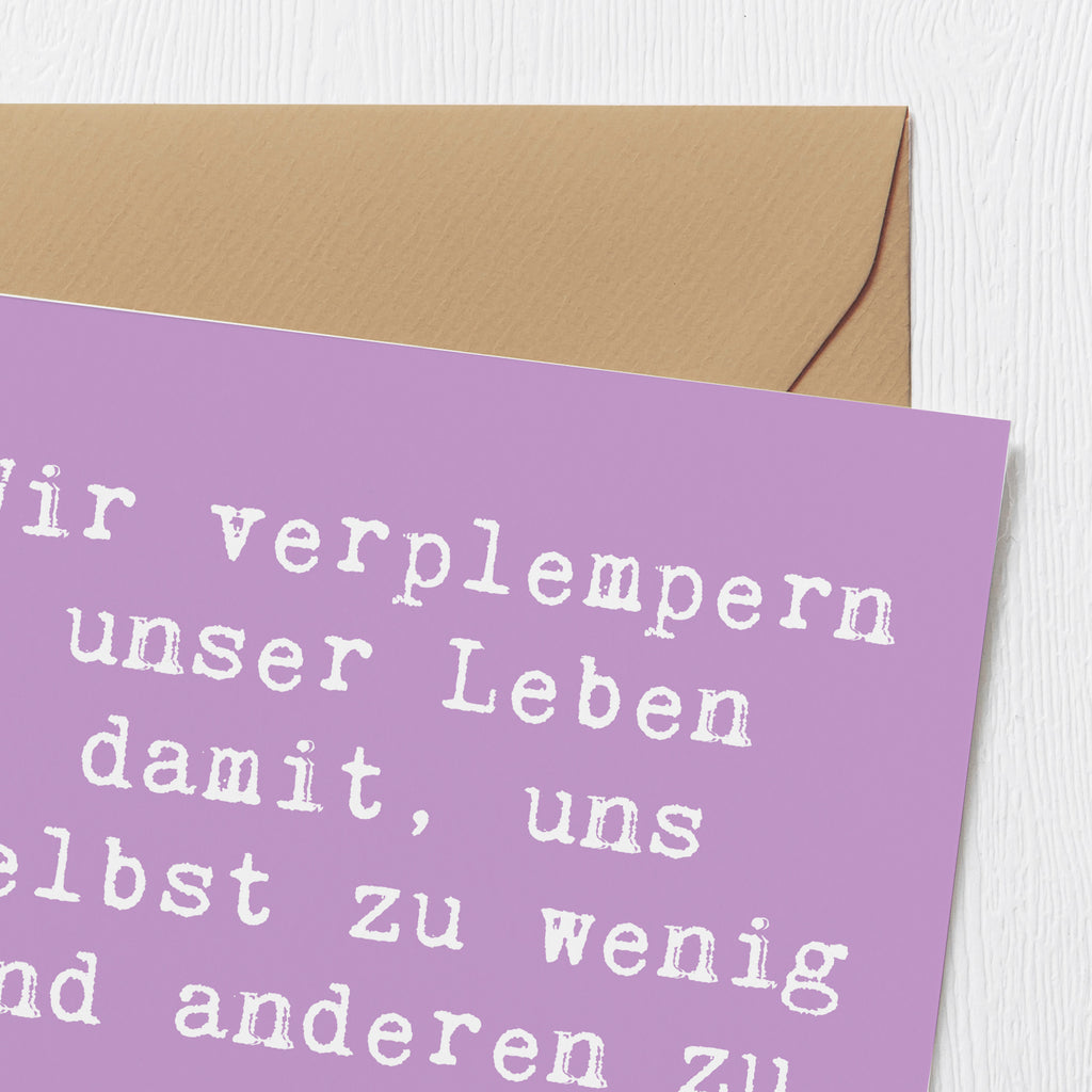 Deluxe Karte Spruch Leichtigkeit und Vertrauen Karte, Grußkarte, Klappkarte, Einladungskarte, Glückwunschkarte, Hochzeitskarte, Geburtstagskarte, Hochwertige Grußkarte, Hochwertige Klappkarte