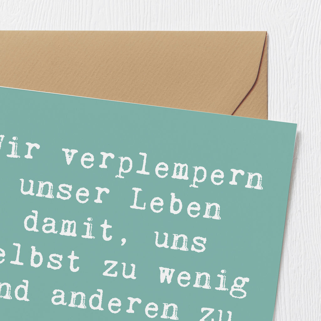 Deluxe Karte Spruch Leichtigkeit und Vertrauen Karte, Grußkarte, Klappkarte, Einladungskarte, Glückwunschkarte, Hochzeitskarte, Geburtstagskarte, Hochwertige Grußkarte, Hochwertige Klappkarte