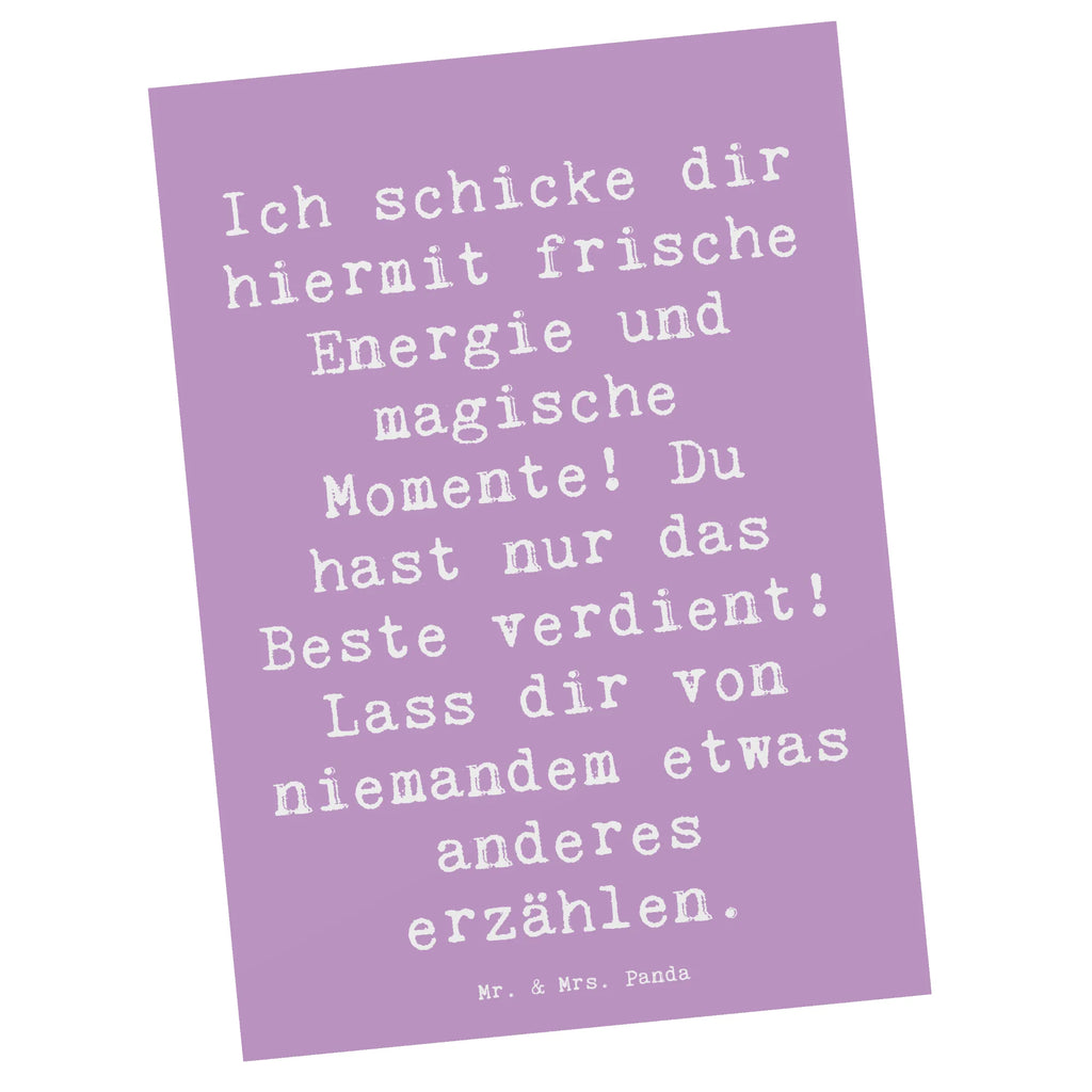 Postkarte Spruch Freude und Energie Postkarte, Karte, Geschenkkarte, Grußkarte, Einladung, Ansichtskarte, Geburtstagskarte, Einladungskarte, Dankeskarte, Ansichtskarten, Einladung Geburtstag, Einladungskarten Geburtstag