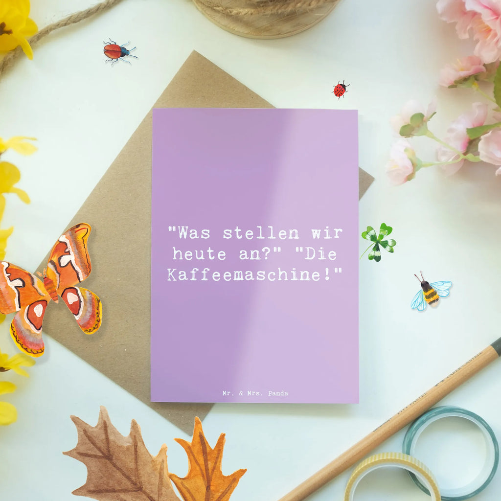 Grußkarte Spruch Freude am Morgen Grußkarte, Klappkarte, Einladungskarte, Glückwunschkarte, Hochzeitskarte, Geburtstagskarte, Karte, Ansichtskarten