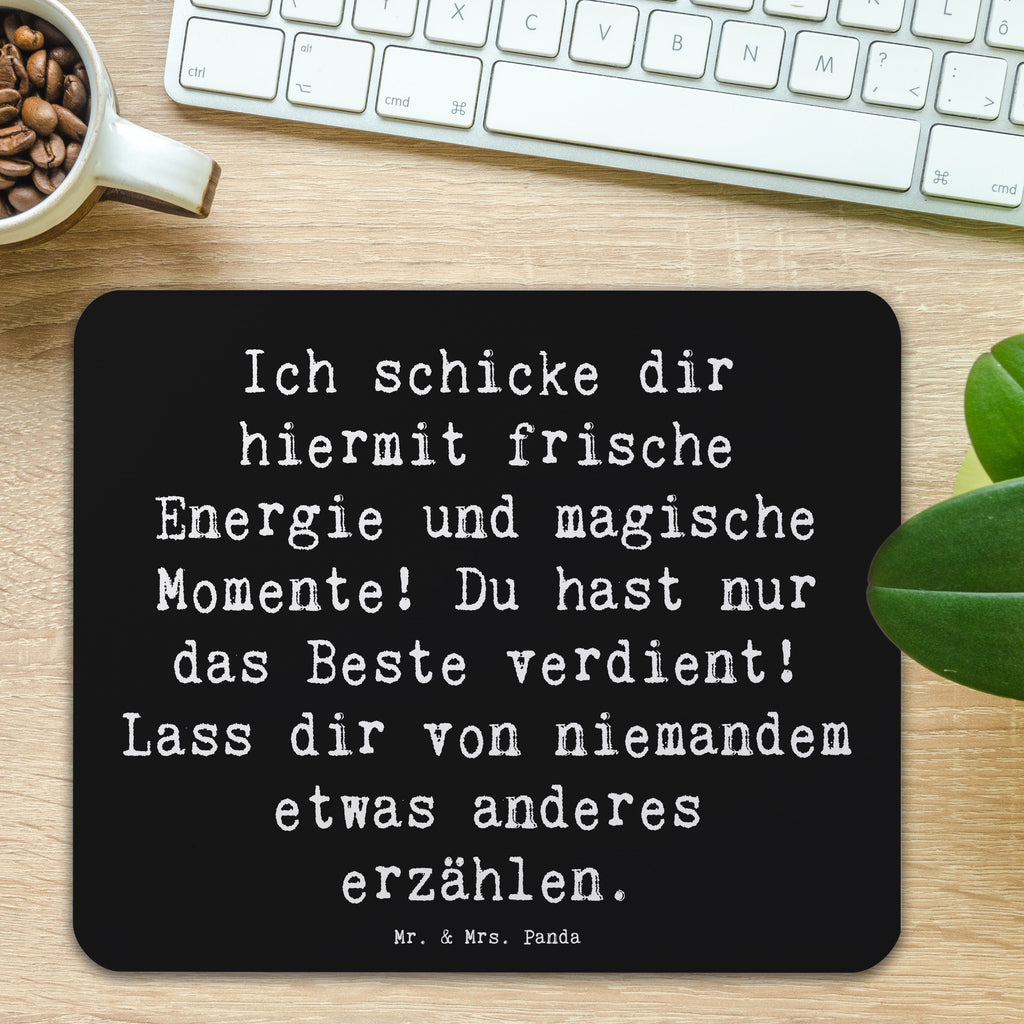 Mauspad Spruch Freude und Energie Mousepad, Computer zubehör, Büroausstattung, PC Zubehör, Arbeitszimmer, Mauspad, Einzigartiges Mauspad, Designer Mauspad, Mausunterlage, Mauspad Büro