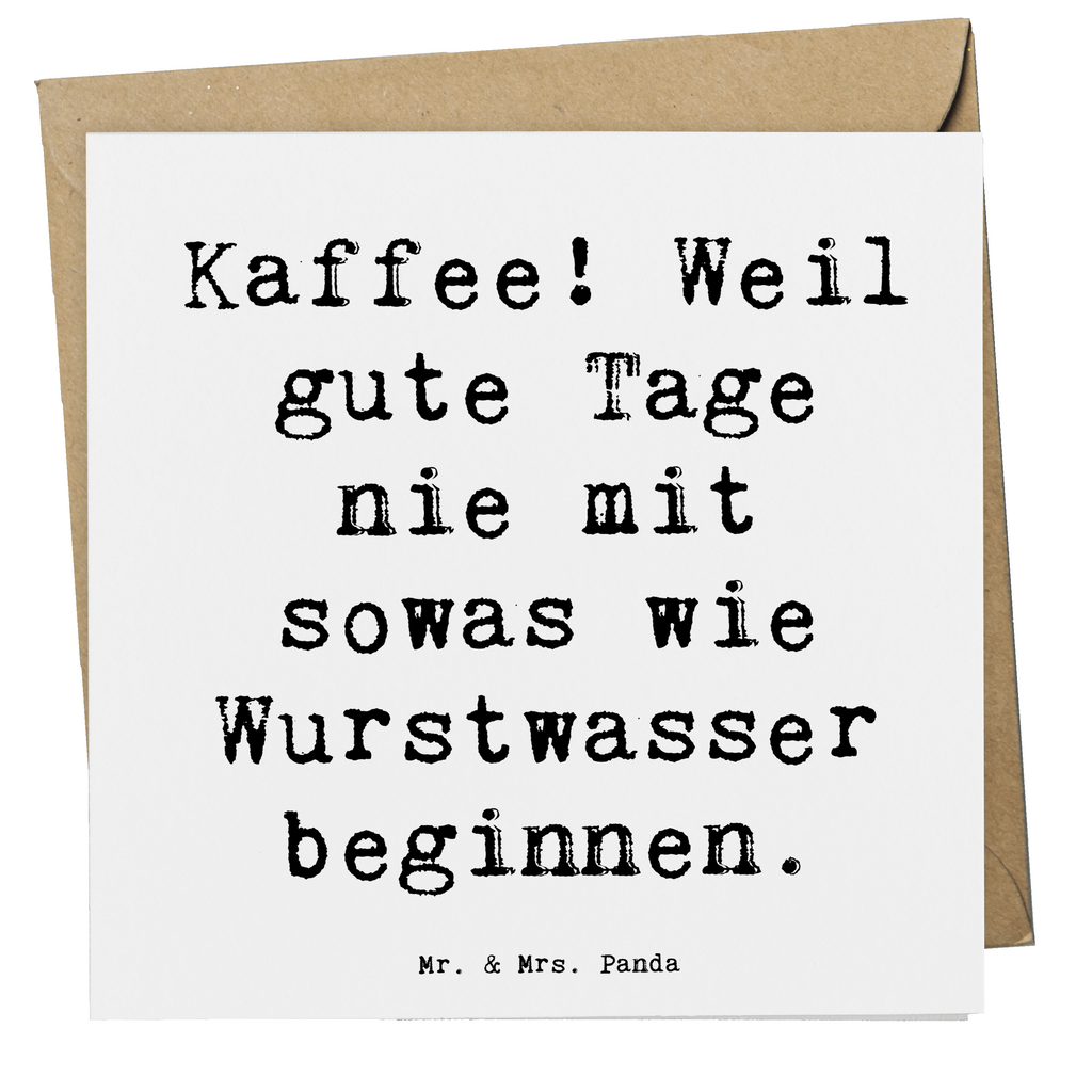 Deluxe Karte Spruch Freude am Kaffee Karte, Grußkarte, Klappkarte, Einladungskarte, Glückwunschkarte, Hochzeitskarte, Geburtstagskarte, Hochwertige Grußkarte, Hochwertige Klappkarte