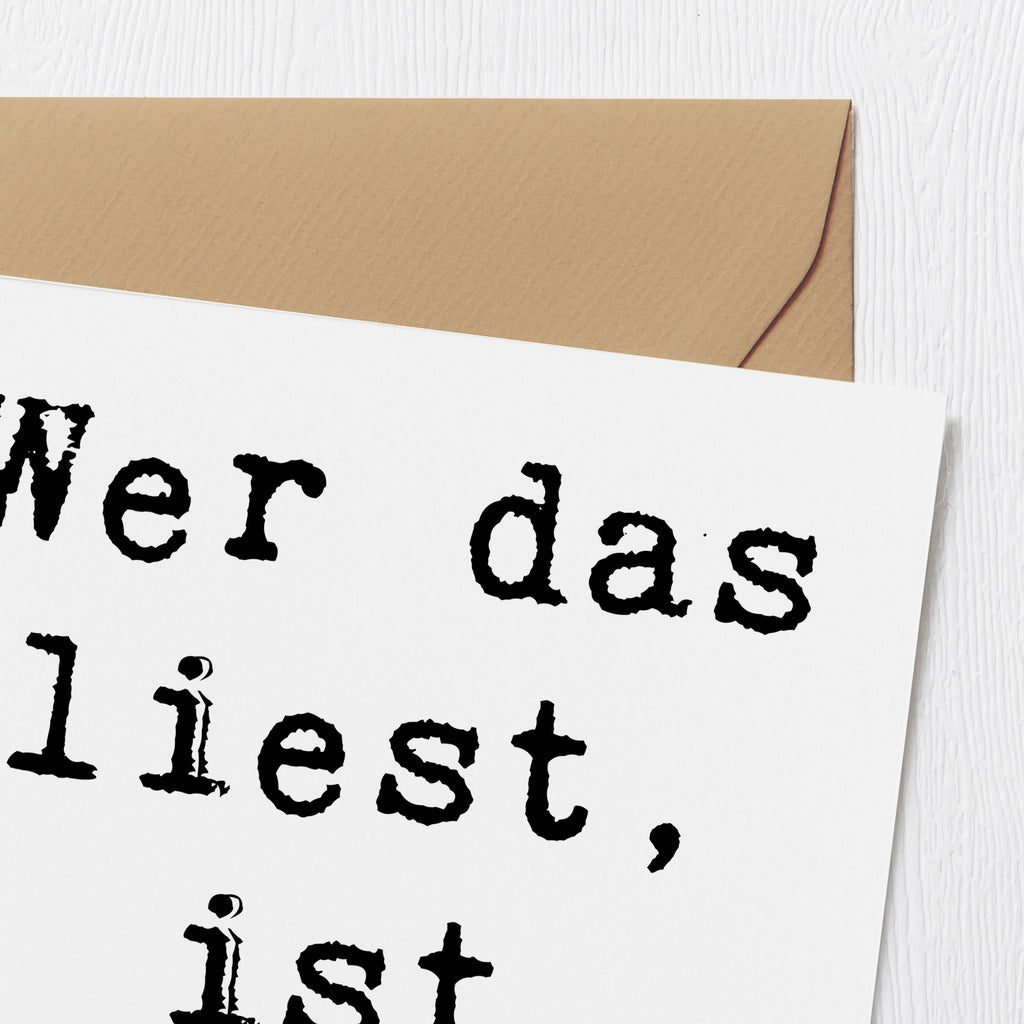 Deluxe Karte Spruch Freude Schön Karte, Grußkarte, Klappkarte, Einladungskarte, Glückwunschkarte, Hochzeitskarte, Geburtstagskarte, Hochwertige Grußkarte, Hochwertige Klappkarte