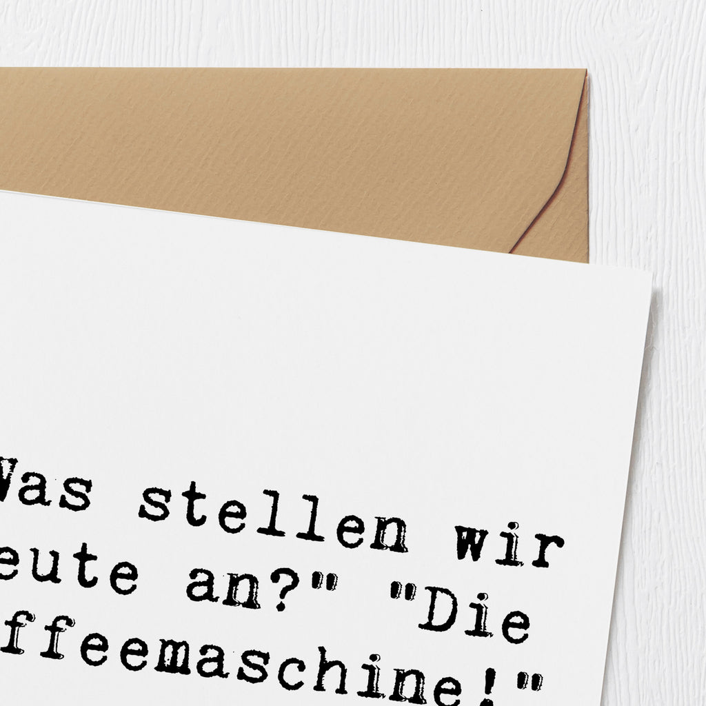 Deluxe Karte Spruch Freude am Morgen Karte, Grußkarte, Klappkarte, Einladungskarte, Glückwunschkarte, Hochzeitskarte, Geburtstagskarte, Hochwertige Grußkarte, Hochwertige Klappkarte