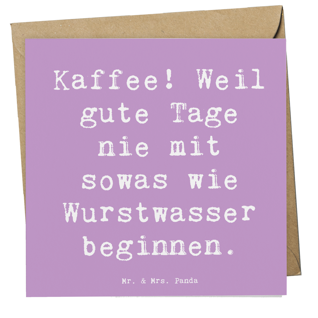 Deluxe Karte Spruch Freude am Kaffee Karte, Grußkarte, Klappkarte, Einladungskarte, Glückwunschkarte, Hochzeitskarte, Geburtstagskarte, Hochwertige Grußkarte, Hochwertige Klappkarte