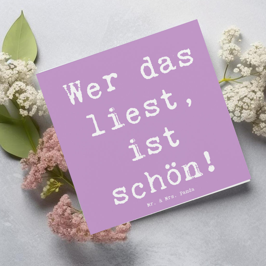 Deluxe Karte Spruch Freude Schön Karte, Grußkarte, Klappkarte, Einladungskarte, Glückwunschkarte, Hochzeitskarte, Geburtstagskarte, Hochwertige Grußkarte, Hochwertige Klappkarte