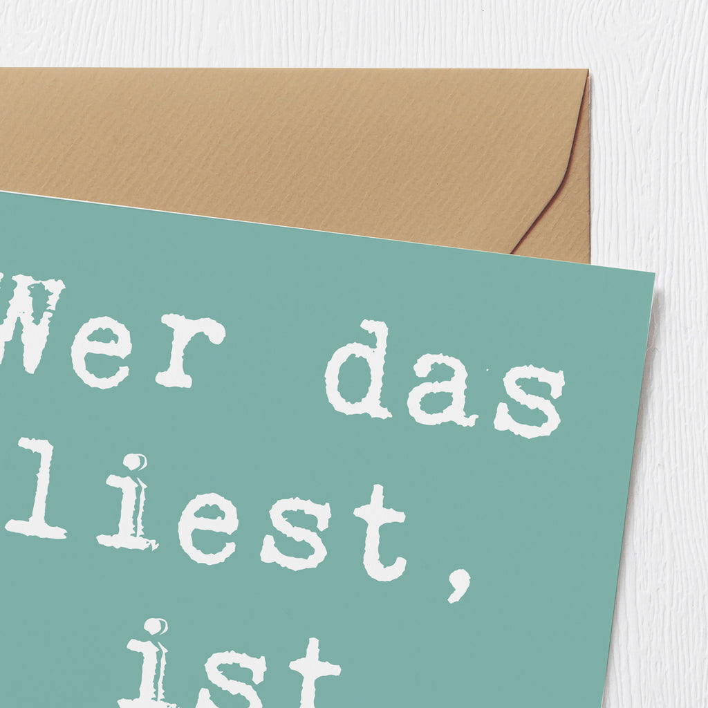 Deluxe Karte Spruch Freude Schön Karte, Grußkarte, Klappkarte, Einladungskarte, Glückwunschkarte, Hochzeitskarte, Geburtstagskarte, Hochwertige Grußkarte, Hochwertige Klappkarte