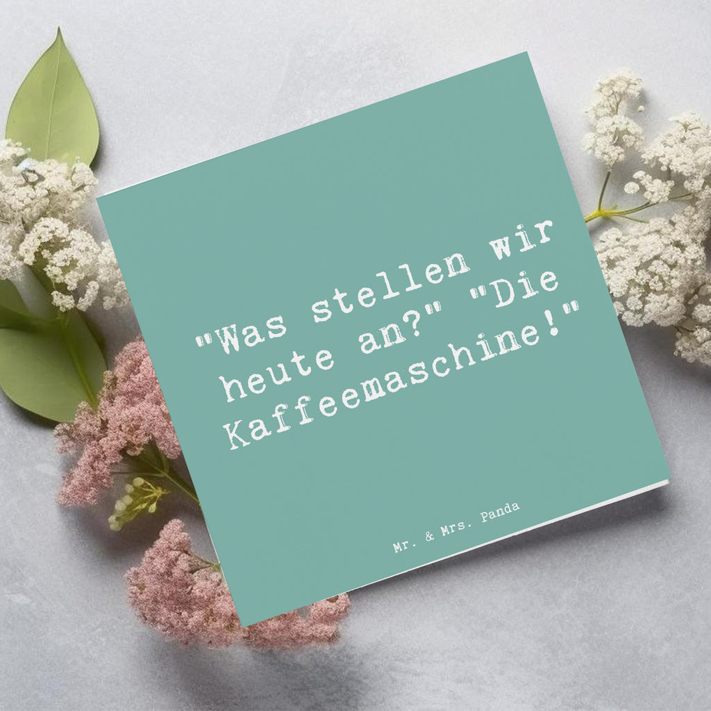 Deluxe Karte Spruch Freude am Morgen Karte, Grußkarte, Klappkarte, Einladungskarte, Glückwunschkarte, Hochzeitskarte, Geburtstagskarte, Hochwertige Grußkarte, Hochwertige Klappkarte