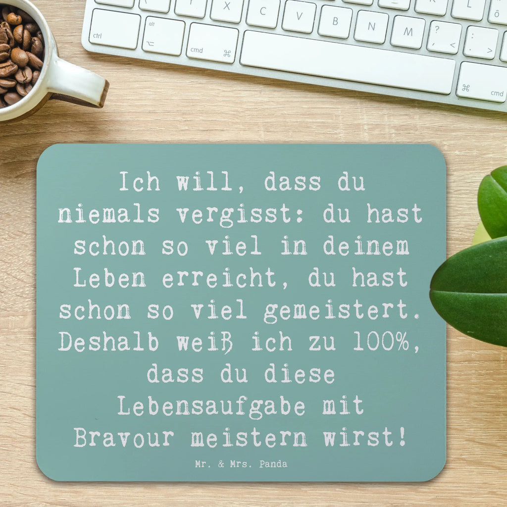 Mauspad Spruch Trost Erinnerungen Mousepad, Computer zubehör, Büroausstattung, PC Zubehör, Arbeitszimmer, Mauspad, Einzigartiges Mauspad, Designer Mauspad, Mausunterlage, Mauspad Büro