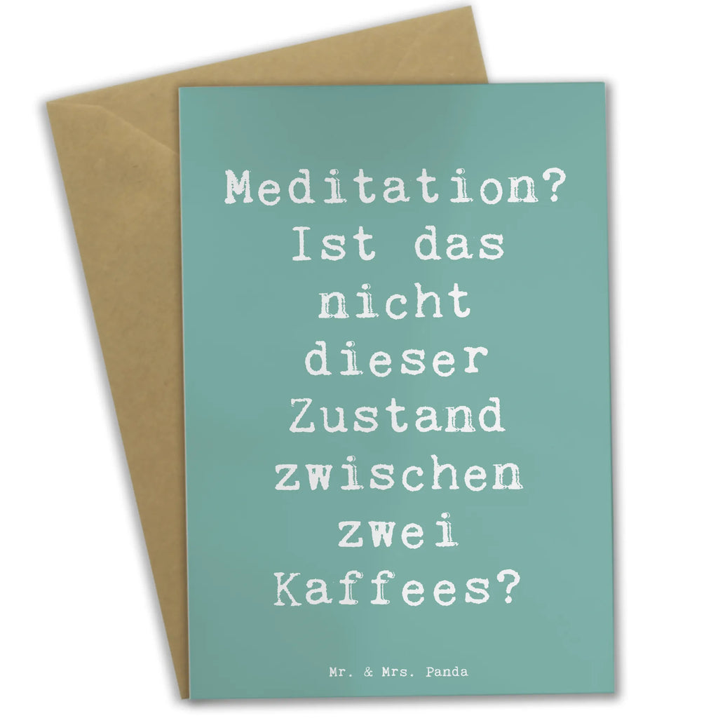 Grußkarte Spruch Innere Ruhe Kaffee Grußkarte, Klappkarte, Einladungskarte, Glückwunschkarte, Hochzeitskarte, Geburtstagskarte, Karte, Ansichtskarten