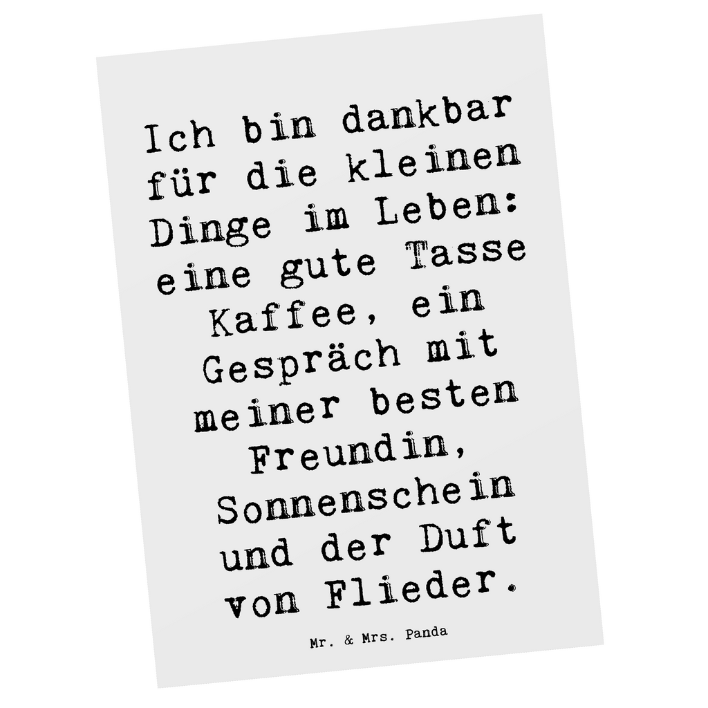 Postkarte Spruch Dankbarkeit für kleine Dinge Postkarte, Karte, Geschenkkarte, Grußkarte, Einladung, Ansichtskarte, Geburtstagskarte, Einladungskarte, Dankeskarte, Ansichtskarten, Einladung Geburtstag, Einladungskarten Geburtstag