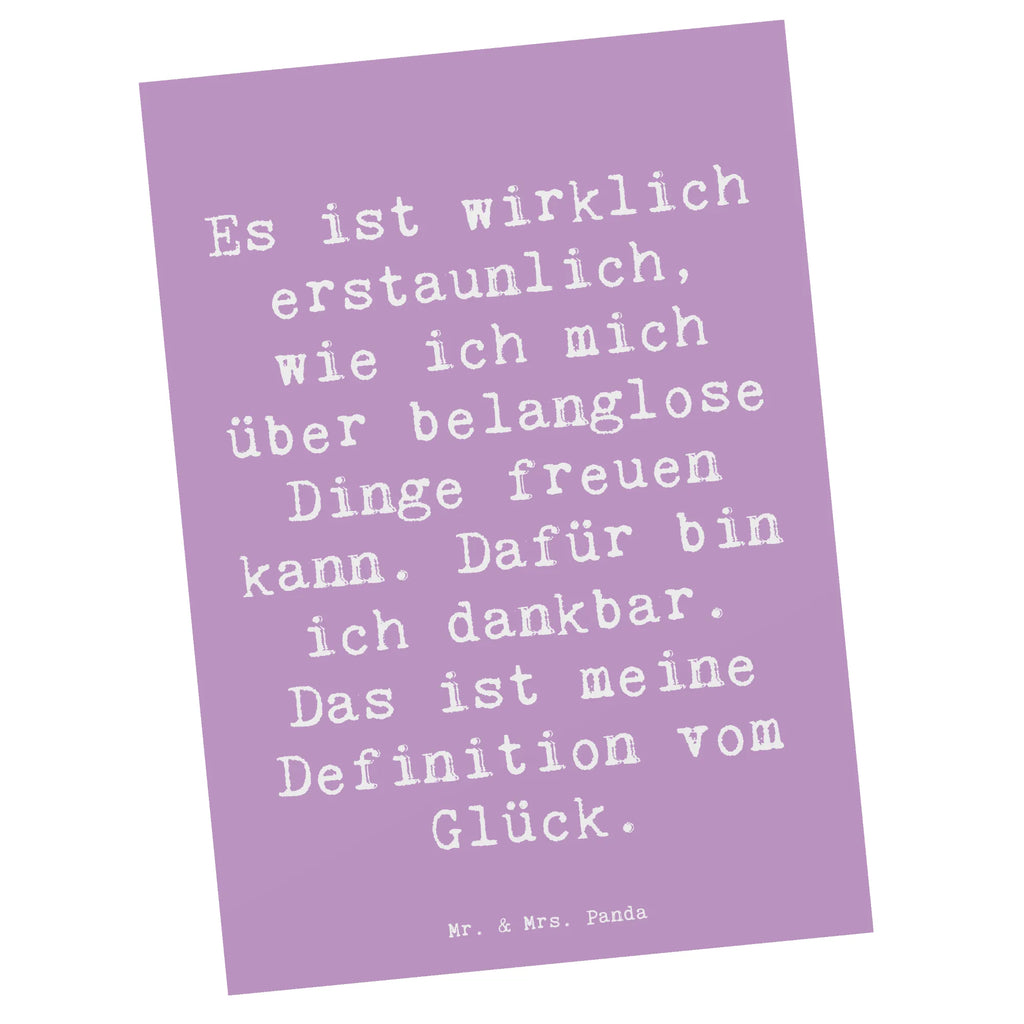 Postkarte Spruch Dankbarkeit für kleine Dinge Postkarte, Karte, Geschenkkarte, Grußkarte, Einladung, Ansichtskarte, Geburtstagskarte, Einladungskarte, Dankeskarte, Ansichtskarten, Einladung Geburtstag, Einladungskarten Geburtstag