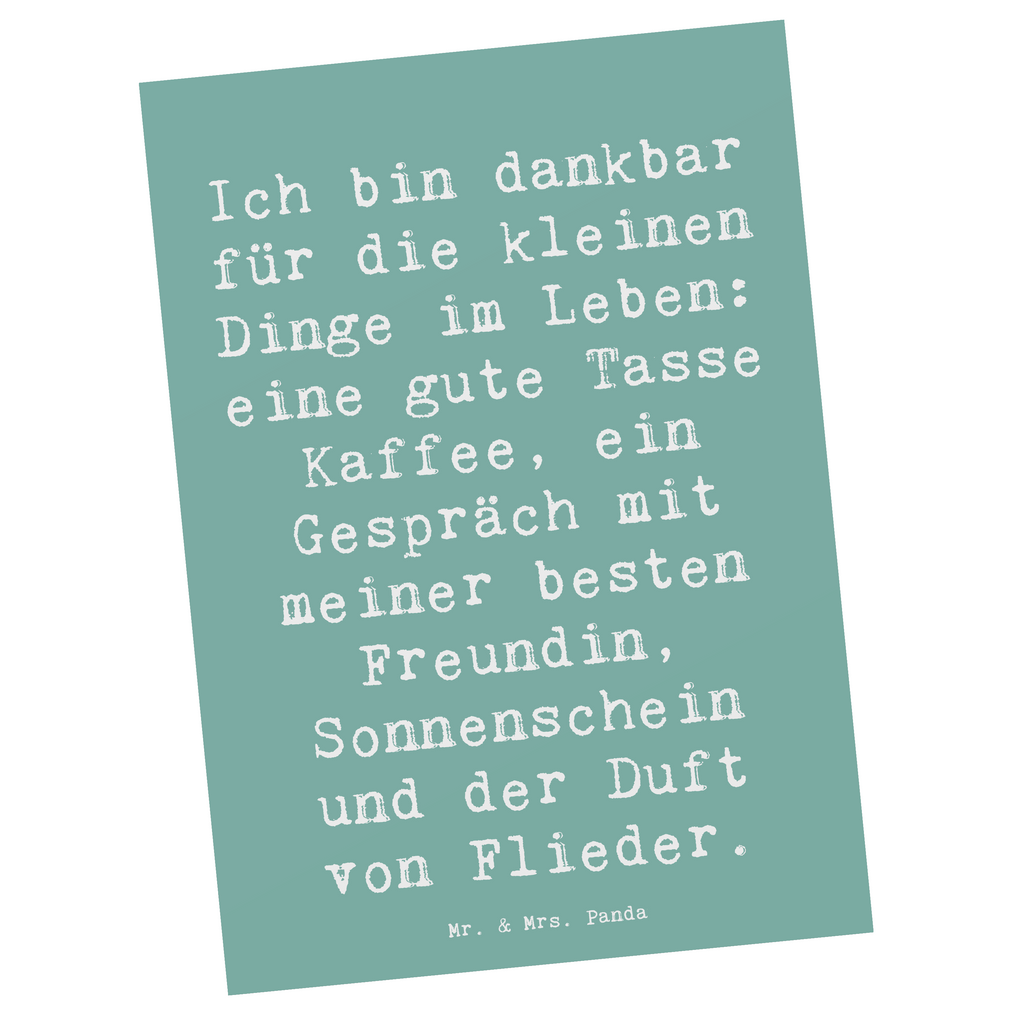 Postkarte Spruch Dankbarkeit für kleine Dinge Postkarte, Karte, Geschenkkarte, Grußkarte, Einladung, Ansichtskarte, Geburtstagskarte, Einladungskarte, Dankeskarte, Ansichtskarten, Einladung Geburtstag, Einladungskarten Geburtstag