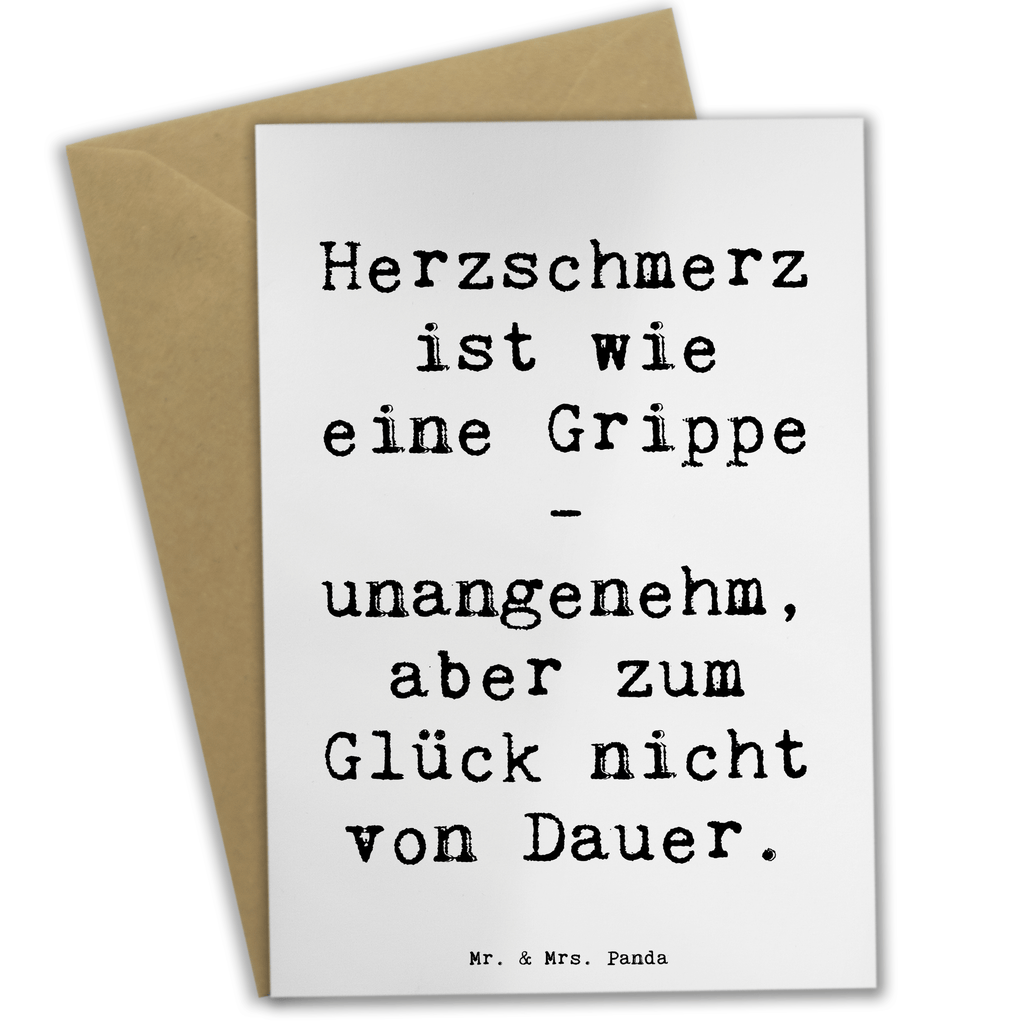 Grußkarte Spruch Herzschmerz Grippe Grußkarte, Klappkarte, Einladungskarte, Glückwunschkarte, Hochzeitskarte, Geburtstagskarte, Karte, Ansichtskarten