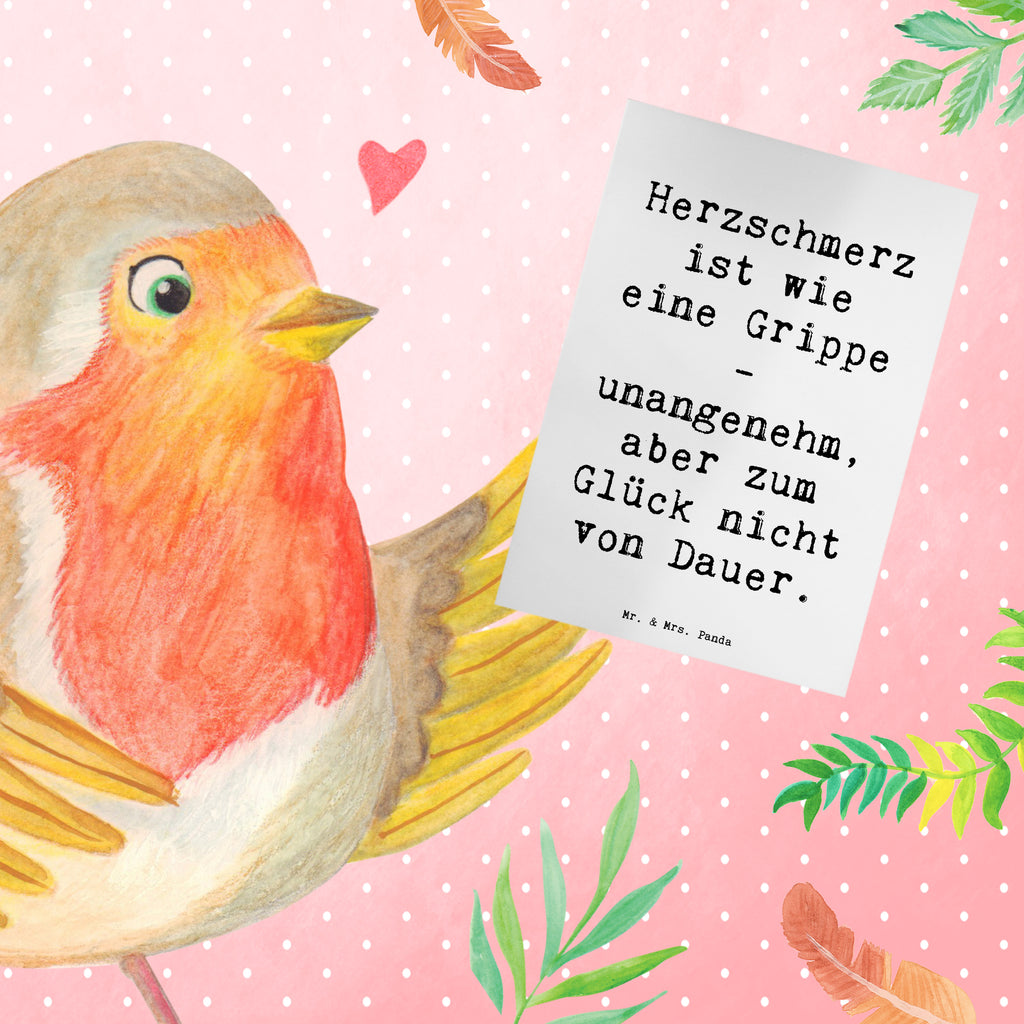 Grußkarte Spruch Herzschmerz Grippe Grußkarte, Klappkarte, Einladungskarte, Glückwunschkarte, Hochzeitskarte, Geburtstagskarte, Karte, Ansichtskarten