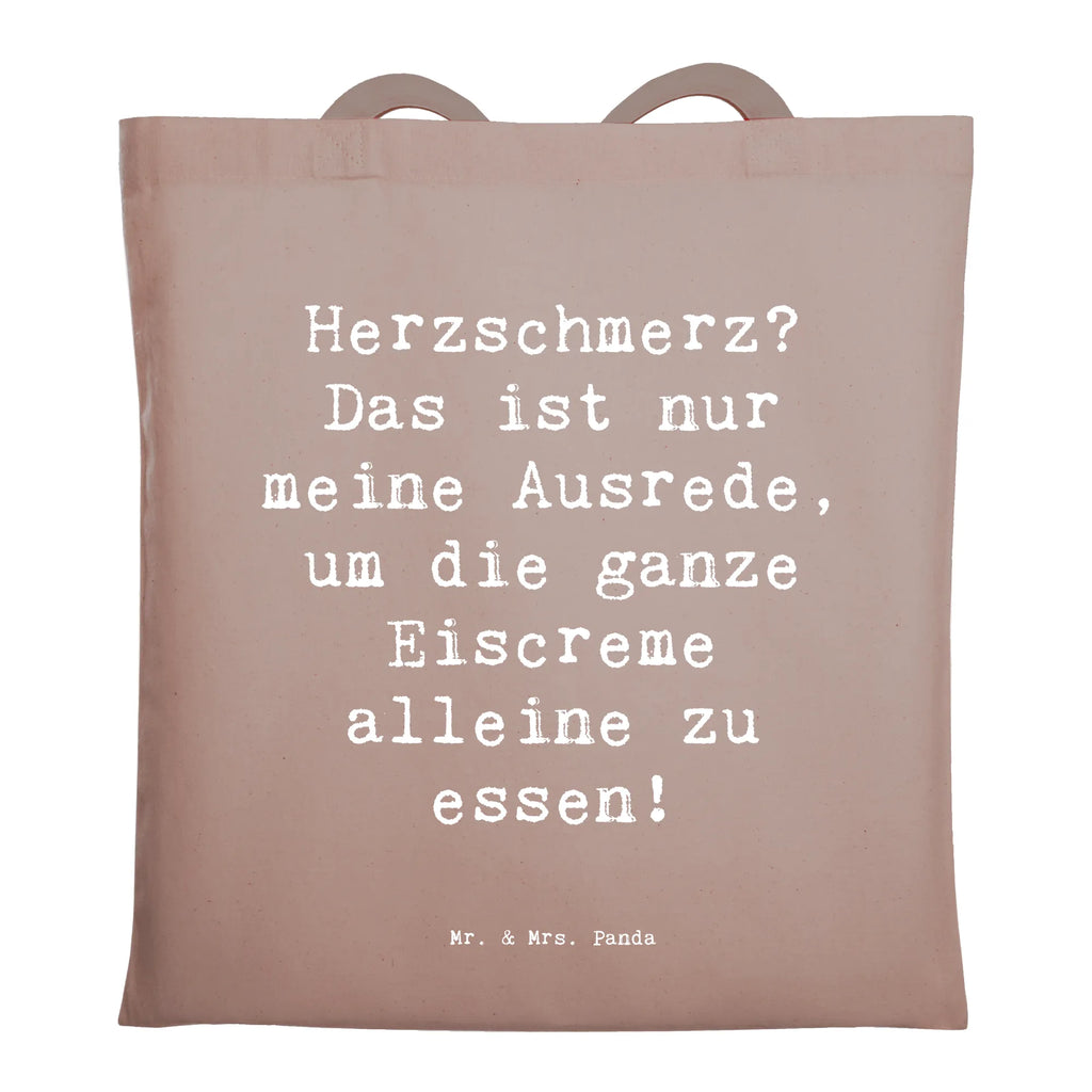 Tragetasche Spruch Herzschmerz Eiscreme Beuteltasche, Beutel, Einkaufstasche, Jutebeutel, Stoffbeutel, Tasche, Shopper, Umhängetasche, Strandtasche, Schultertasche, Stofftasche, Tragetasche, Badetasche, Jutetasche, Einkaufstüte, Laptoptasche