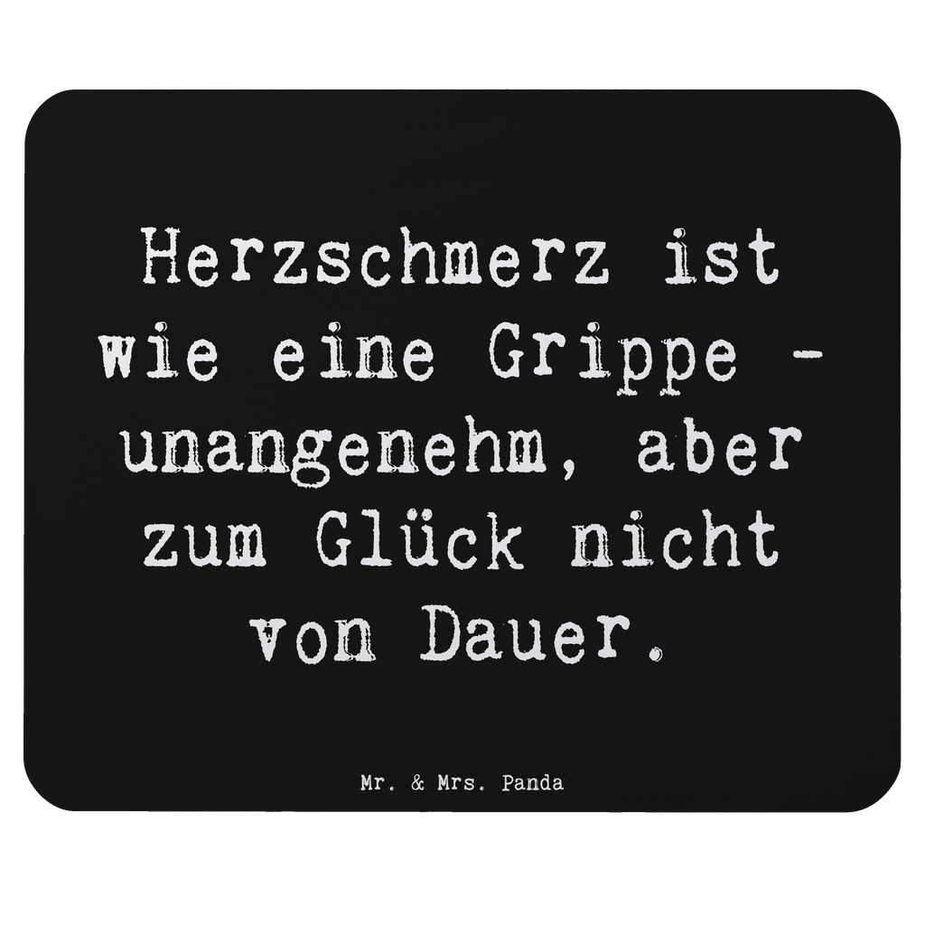 Mauspad Spruch Herzschmerz Grippe Mousepad, Computer zubehör, Büroausstattung, PC Zubehör, Arbeitszimmer, Mauspad, Einzigartiges Mauspad, Designer Mauspad, Mausunterlage, Mauspad Büro