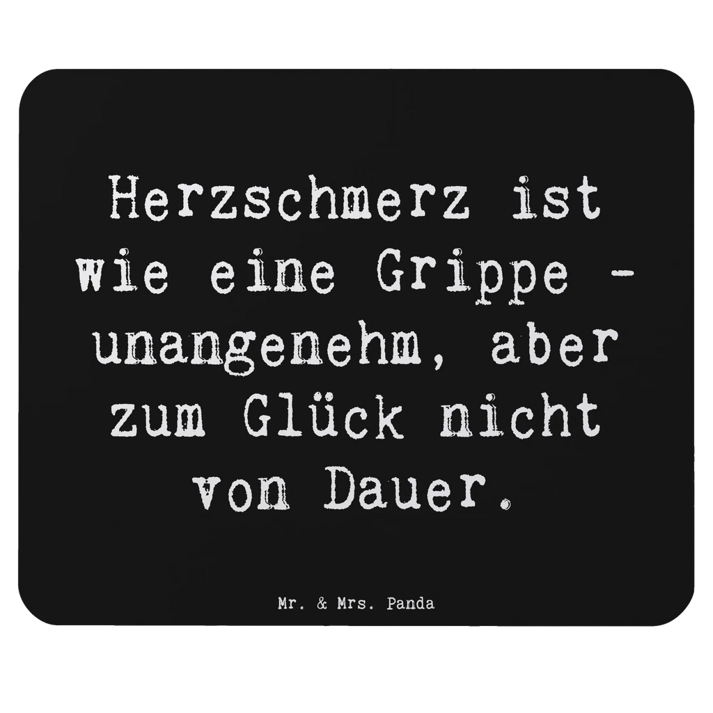 Mauspad Spruch Herzschmerz Grippe Mousepad, Computer zubehör, Büroausstattung, PC Zubehör, Arbeitszimmer, Mauspad, Einzigartiges Mauspad, Designer Mauspad, Mausunterlage, Mauspad Büro