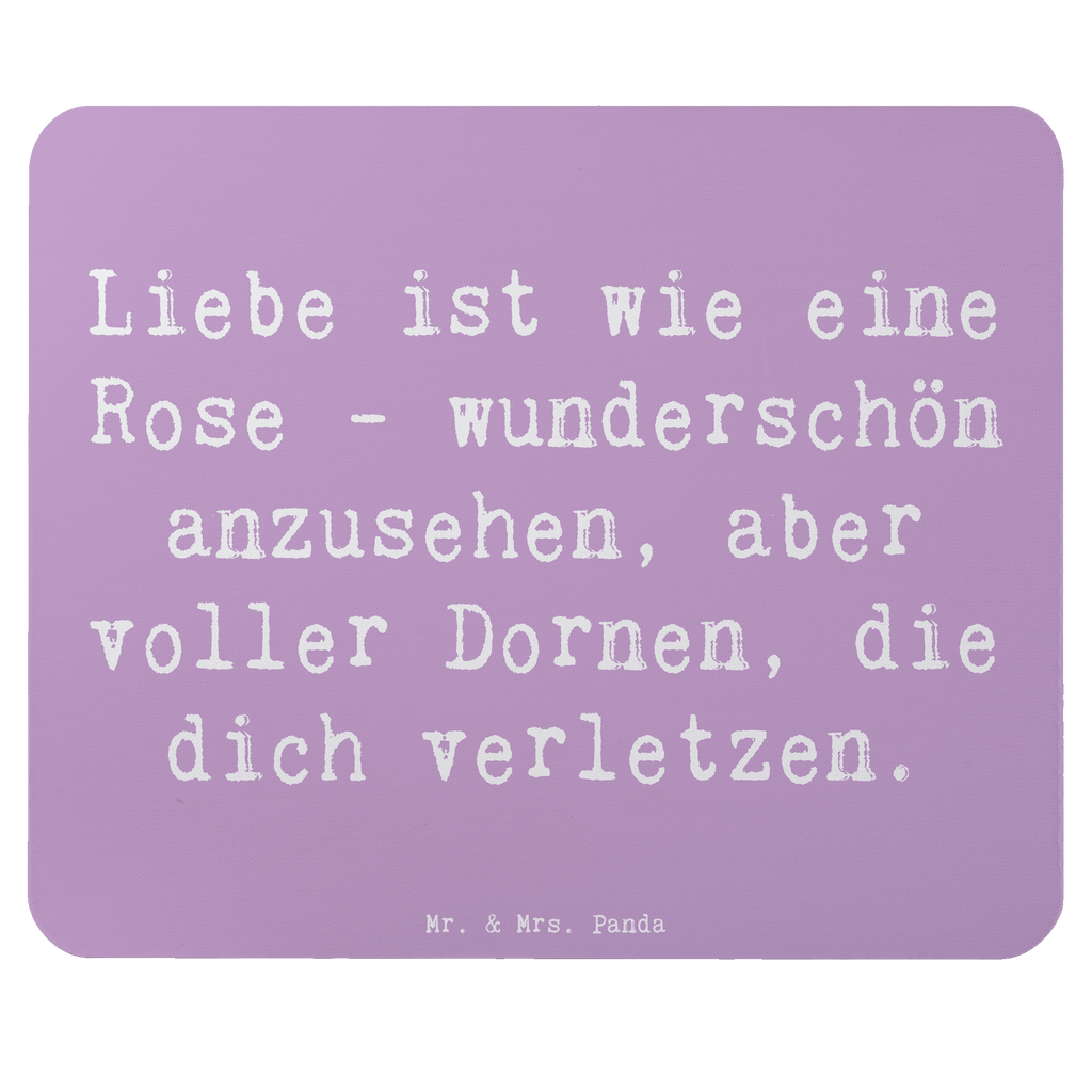 Mauspad Spruch Rose Herzschmerz Mousepad, Computer zubehör, Büroausstattung, PC Zubehör, Arbeitszimmer, Mauspad, Einzigartiges Mauspad, Designer Mauspad, Mausunterlage, Mauspad Büro