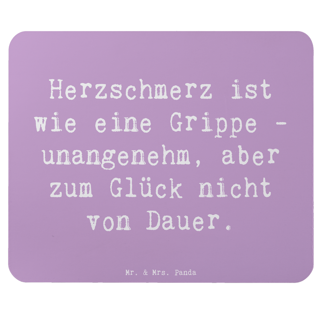 Mauspad Spruch Herzschmerz Grippe Mousepad, Computer zubehör, Büroausstattung, PC Zubehör, Arbeitszimmer, Mauspad, Einzigartiges Mauspad, Designer Mauspad, Mausunterlage, Mauspad Büro