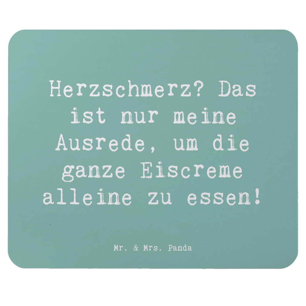 Mauspad Spruch Herzschmerz Eiscreme Mousepad, Computer zubehör, Büroausstattung, PC Zubehör, Arbeitszimmer, Mauspad, Einzigartiges Mauspad, Designer Mauspad, Mausunterlage, Mauspad Büro