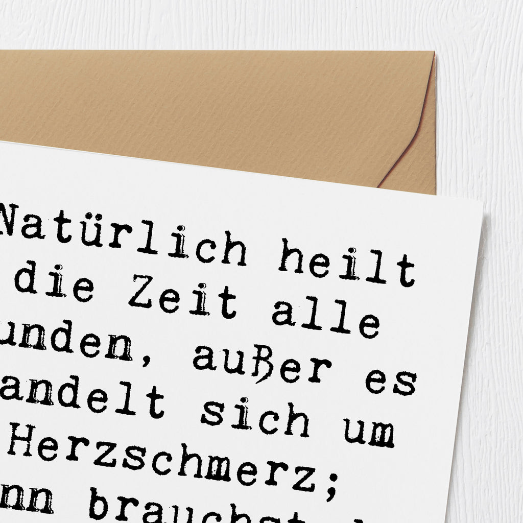 Deluxe Karte Spruch Herzschmerz Schokolade Karte, Grußkarte, Klappkarte, Einladungskarte, Glückwunschkarte, Hochzeitskarte, Geburtstagskarte, Hochwertige Grußkarte, Hochwertige Klappkarte