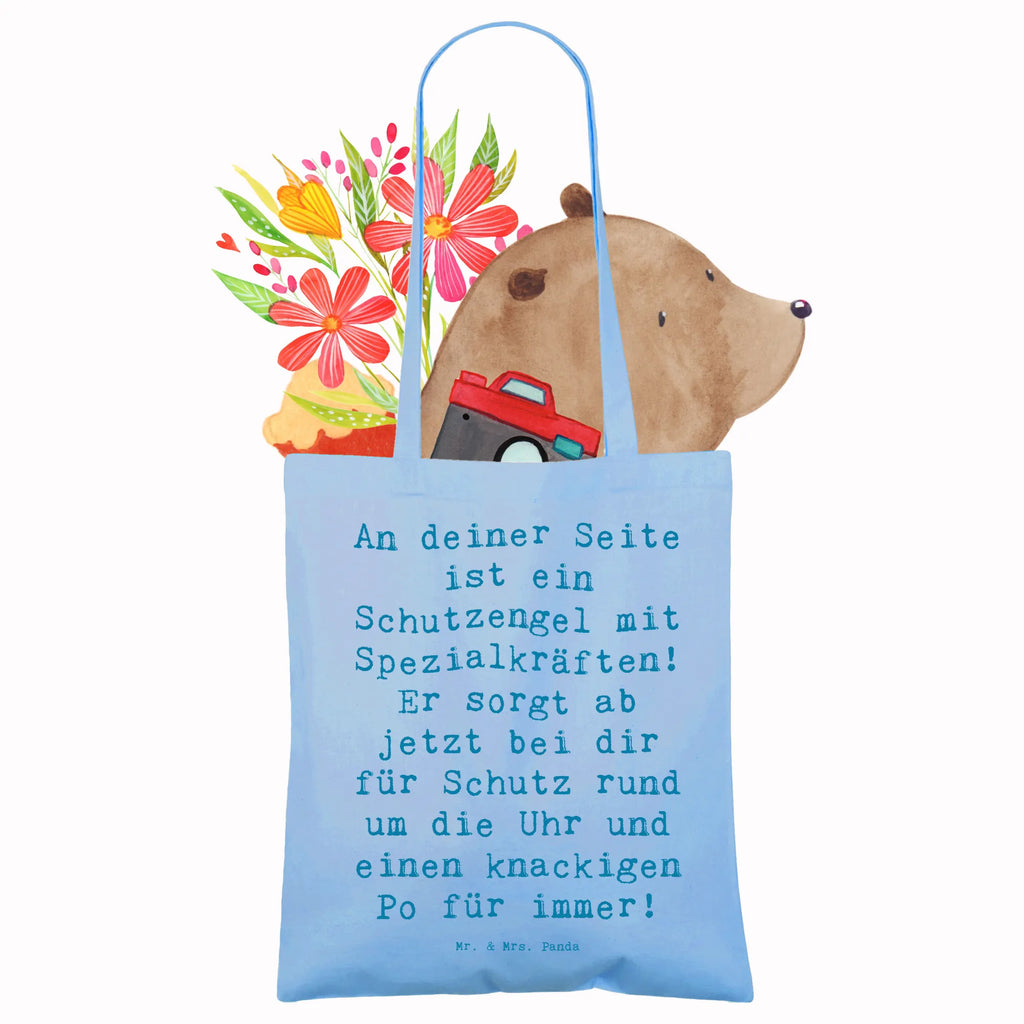 Tragetasche Spruch Schutz Schutzengel Beuteltasche, Beutel, Einkaufstasche, Jutebeutel, Stoffbeutel, Tasche, Shopper, Umhängetasche, Strandtasche, Schultertasche, Stofftasche, Tragetasche, Badetasche, Jutetasche, Einkaufstüte, Laptoptasche