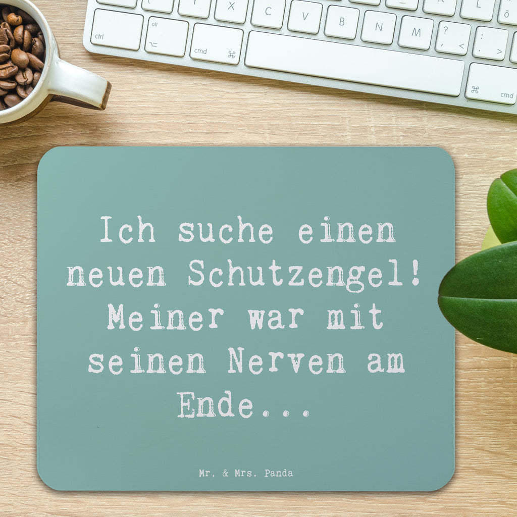 Mauspad Spruch Neuer Schutz Mousepad, Computer zubehör, Büroausstattung, PC Zubehör, Arbeitszimmer, Mauspad, Einzigartiges Mauspad, Designer Mauspad, Mausunterlage, Mauspad Büro