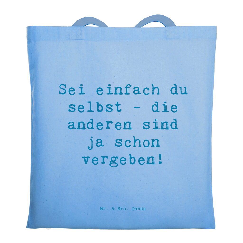 Tragetasche Spruch Selbstakzeptanz Einzigartig Beuteltasche, Beutel, Einkaufstasche, Jutebeutel, Stoffbeutel, Tasche, Shopper, Umhängetasche, Strandtasche, Schultertasche, Stofftasche, Tragetasche, Badetasche, Jutetasche, Einkaufstüte, Laptoptasche