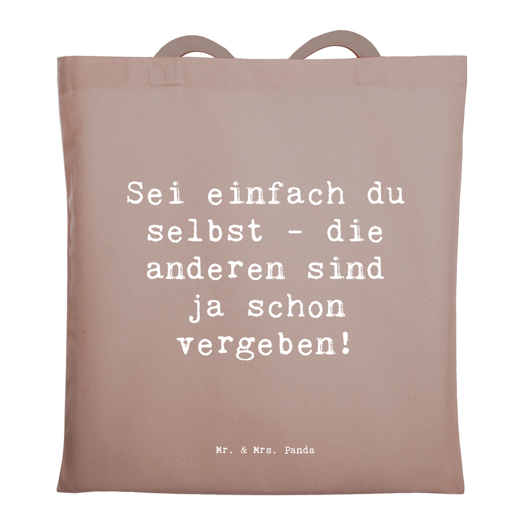 Tragetasche Spruch Selbstakzeptanz Einzigartig Beuteltasche, Beutel, Einkaufstasche, Jutebeutel, Stoffbeutel, Tasche, Shopper, Umhängetasche, Strandtasche, Schultertasche, Stofftasche, Tragetasche, Badetasche, Jutetasche, Einkaufstüte, Laptoptasche