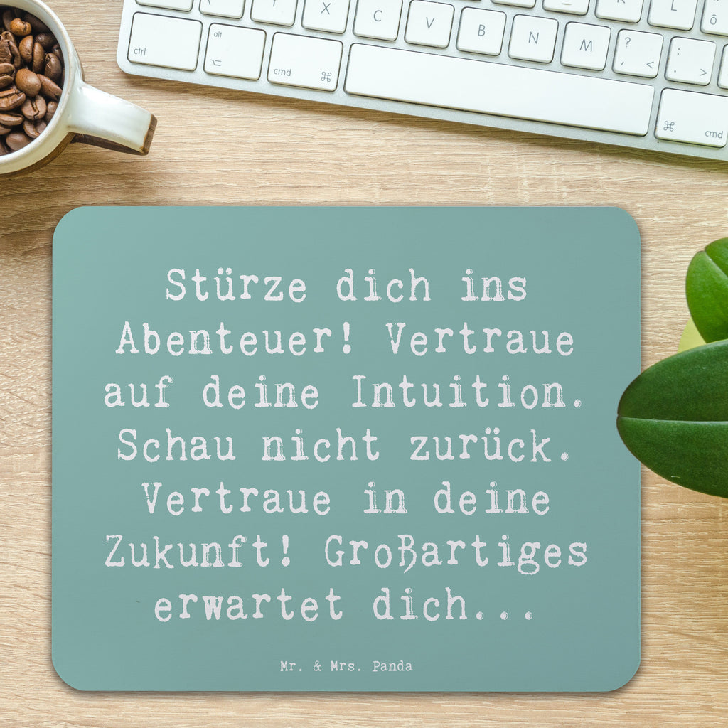 Mauspad Spruch Tapferkeit und Intuition Mousepad, Computer zubehör, Büroausstattung, PC Zubehör, Arbeitszimmer, Mauspad, Einzigartiges Mauspad, Designer Mauspad, Mausunterlage, Mauspad Büro