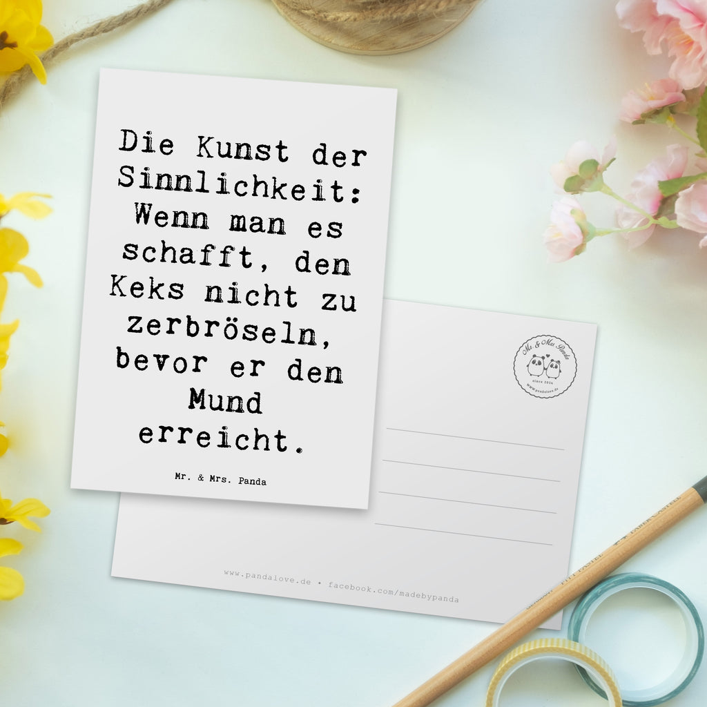 Postkarte Spruch Kunst der Sinnlichkeit Postkarte, Karte, Geschenkkarte, Grußkarte, Einladung, Ansichtskarte, Geburtstagskarte, Einladungskarte, Dankeskarte, Ansichtskarten, Einladung Geburtstag, Einladungskarten Geburtstag