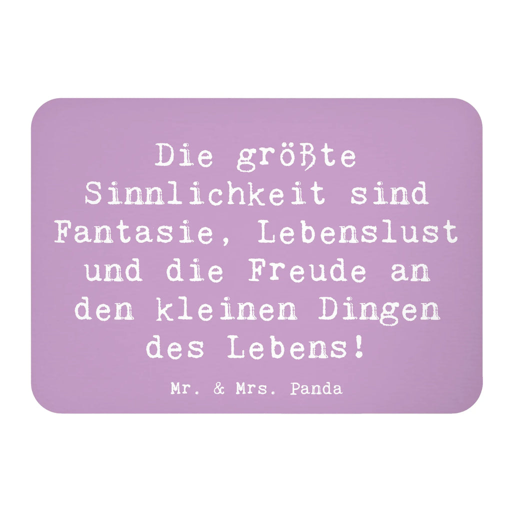 Magnet Spruch Sinnlichkeit und Freude Kühlschrankmagnet, Pinnwandmagnet, Souvenir Magnet, Motivmagnete, Dekomagnet, Whiteboard Magnet, Notiz Magnet, Kühlschrank Dekoration