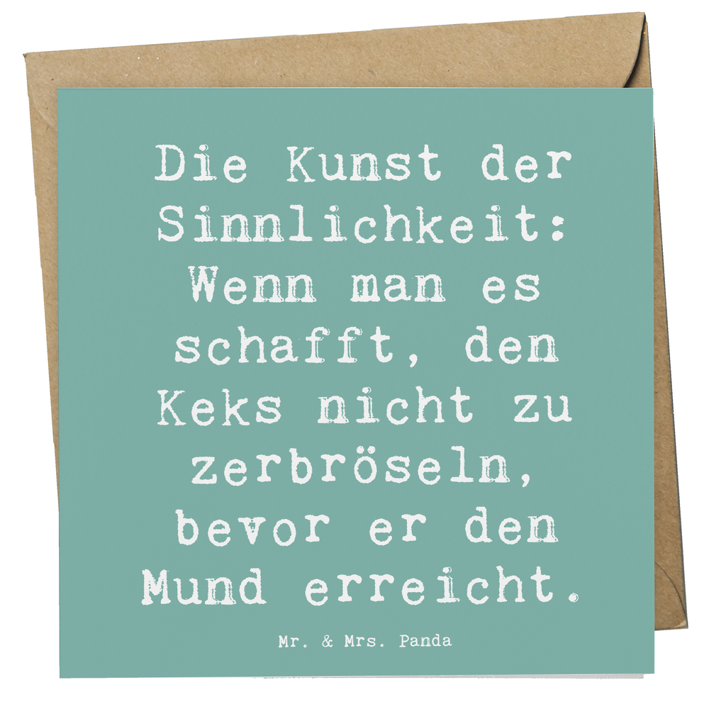 Deluxe Karte Spruch Kunst der Sinnlichkeit Karte, Grußkarte, Klappkarte, Einladungskarte, Glückwunschkarte, Hochzeitskarte, Geburtstagskarte, Hochwertige Grußkarte, Hochwertige Klappkarte