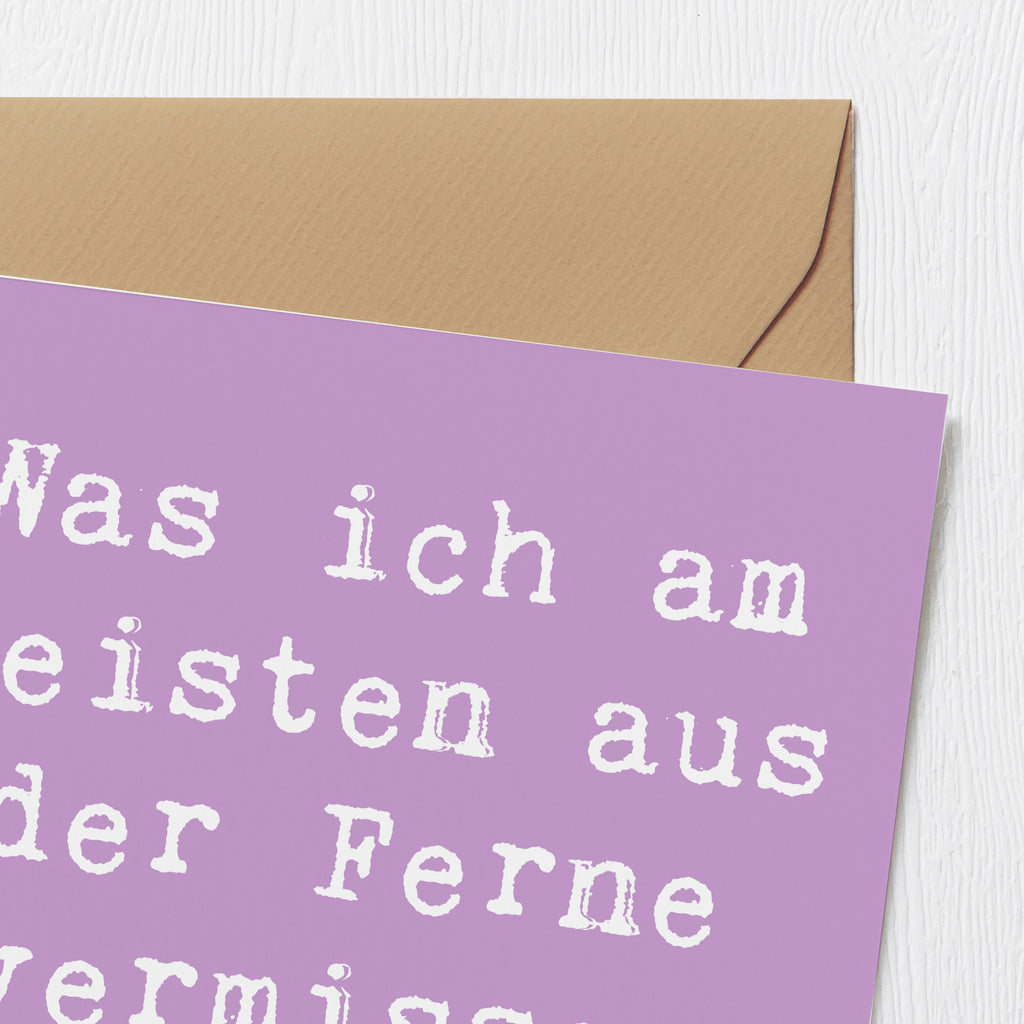 Deluxe Karte Spruch Heimweh Dich Karte, Grußkarte, Klappkarte, Einladungskarte, Glückwunschkarte, Hochzeitskarte, Geburtstagskarte, Hochwertige Grußkarte, Hochwertige Klappkarte